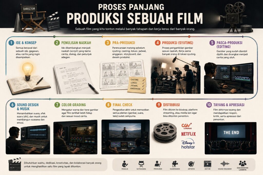 Proses Panjang Produksi Sebuah Film
